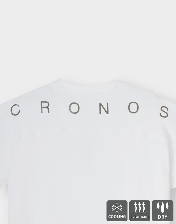 CRONOS TECH HYBRID TEE [白色] 