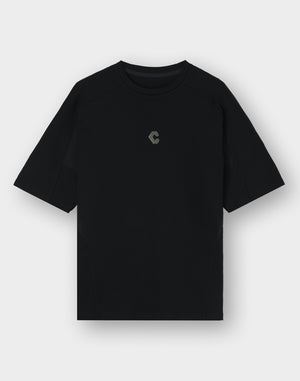 CRONOS TECH HYBRID TEE [黑色] 