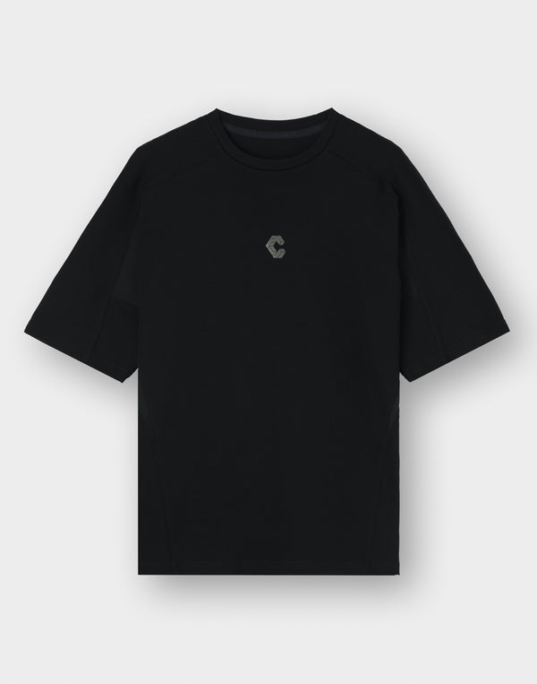 CRONOS TECH HYBRID TEE [黑色] 