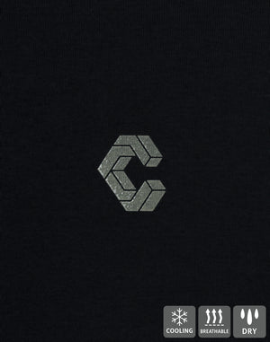 CRONOS TECH HYBRID TEE [黑色] 