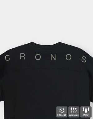 CRONOS TECH HYBRID TEE [黑色] 
