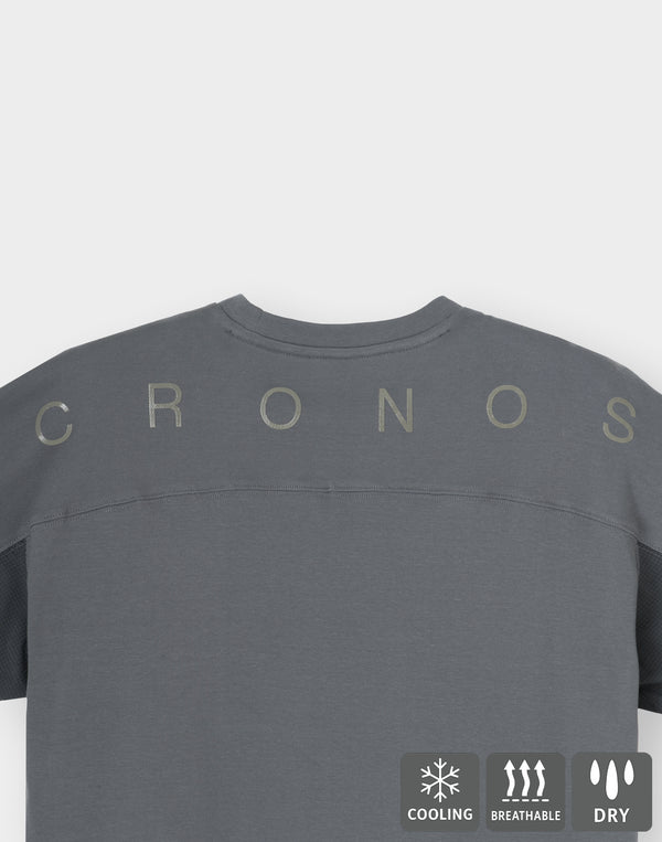 CRONOS TECH HYBRID TEE [深灰色] 