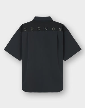 CRONOS TECH 垂直拉鍊襯衫 [黑色] 