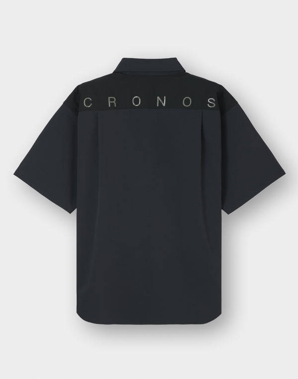 CRONOS TECH 垂直拉鍊襯衫 [黑色] 