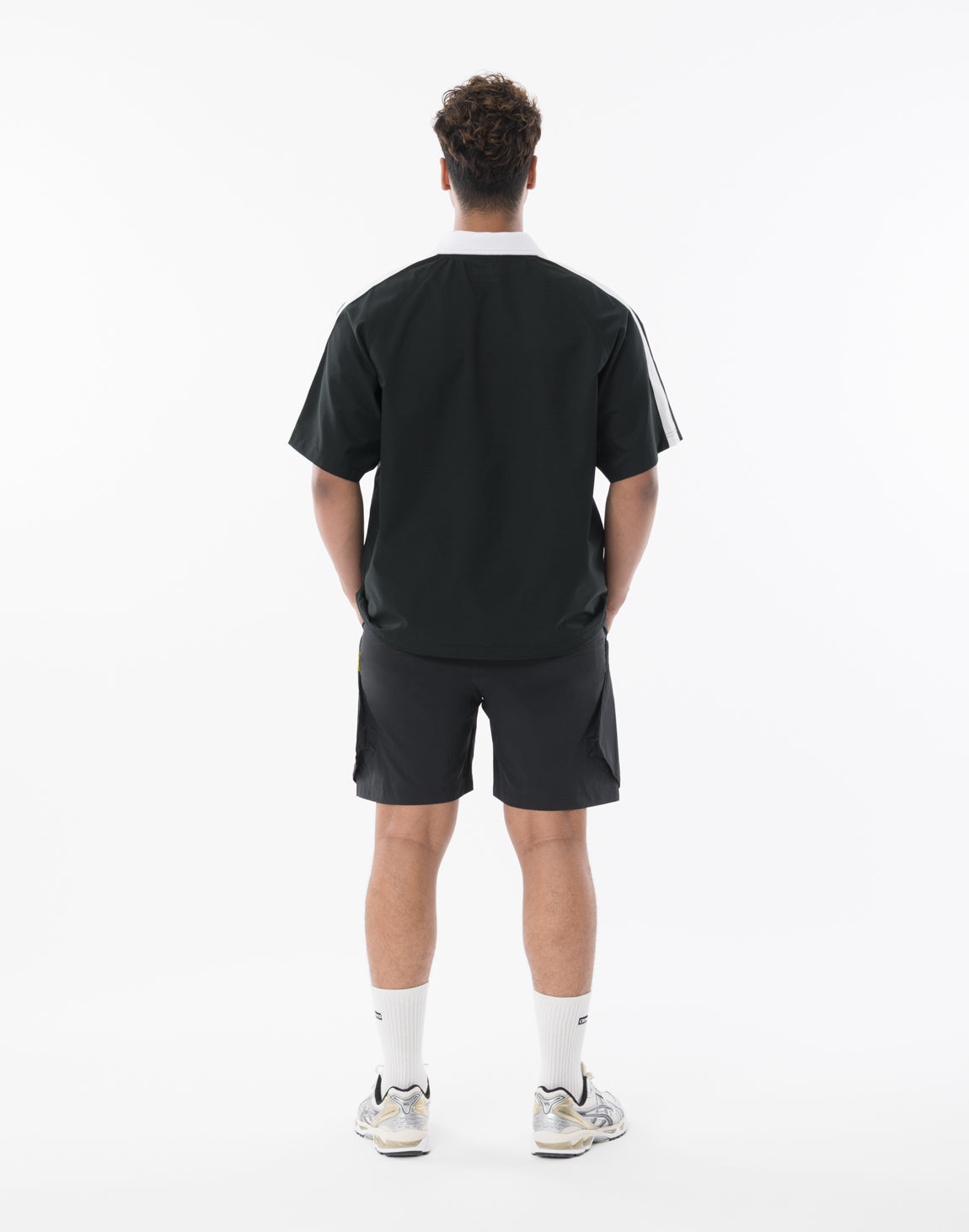 CRONOS COOL DOTS SKIPPER V-NECK POLO【BLACK】