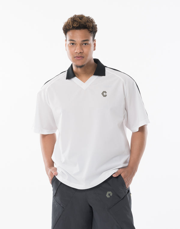 CRONOS COOL DOTS SKIPPER V領POLO衫 [白色] 
