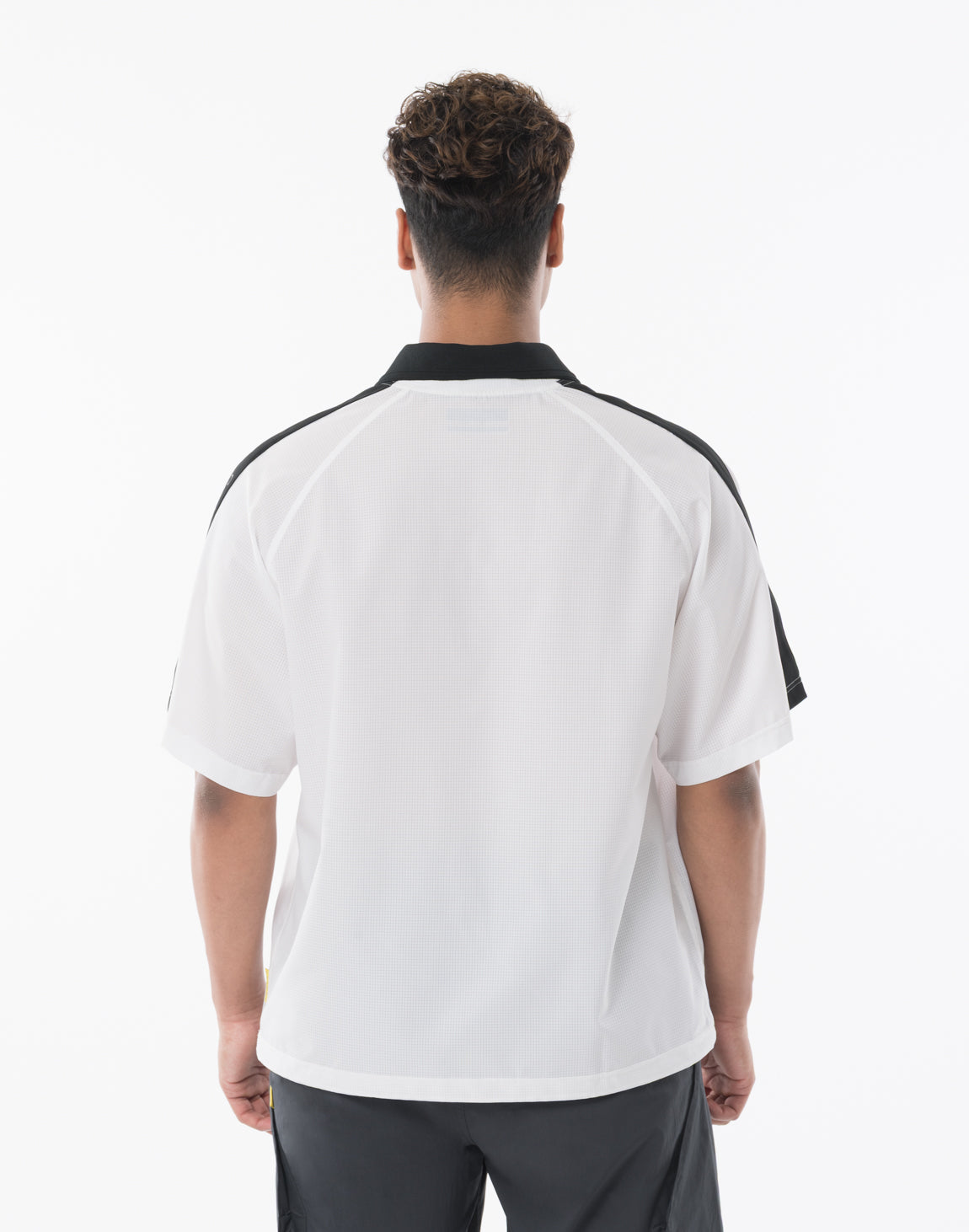 【未使用】#cronos #クロノス #LYFT #ポロシャツ #ホワイト CRONOS COOL DOTS SKIPPER V-NECK POLO【WHITE】