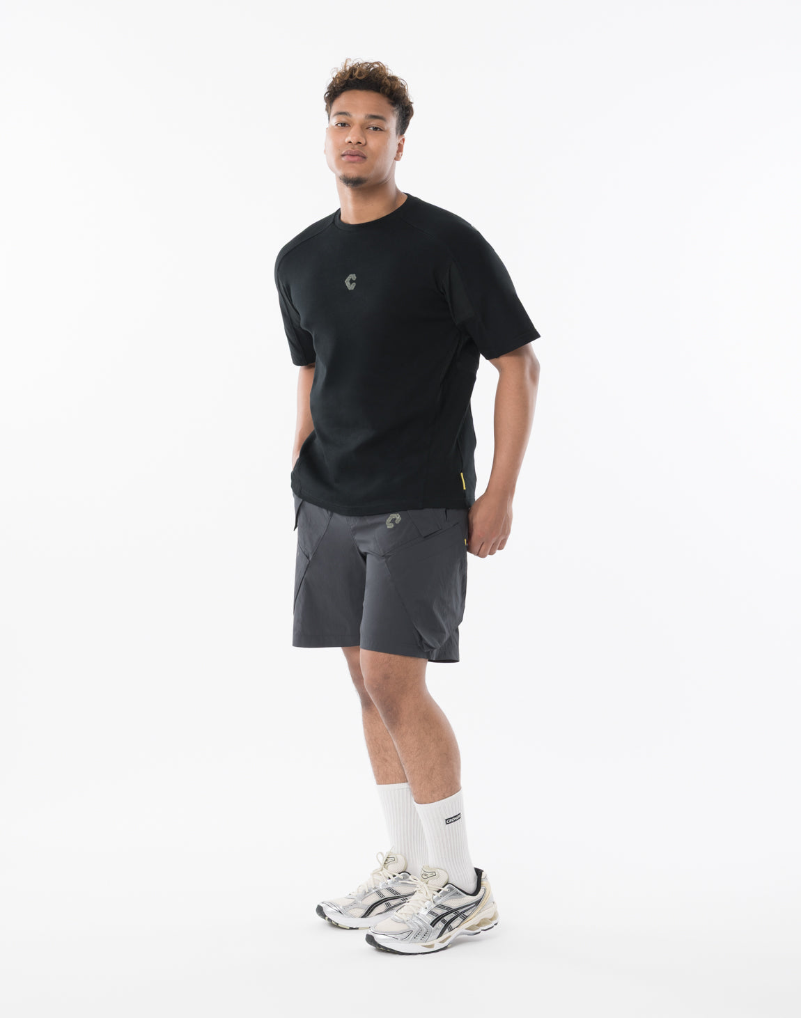 CRONOS TECH HYBRID TEE【BLACK】