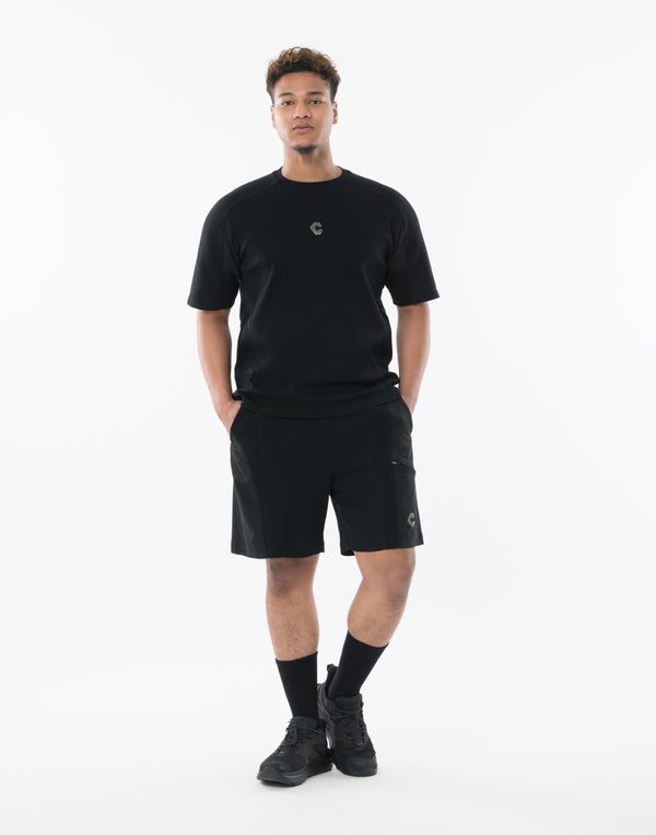 CRONOS TECH HYBRID TEE [黑色] 