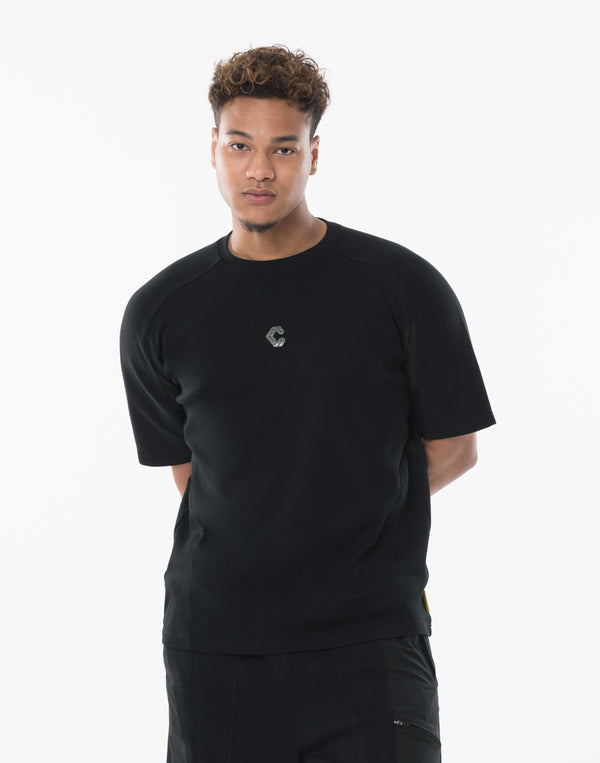 CRONOS TECH HYBRID TEE [黑色] 