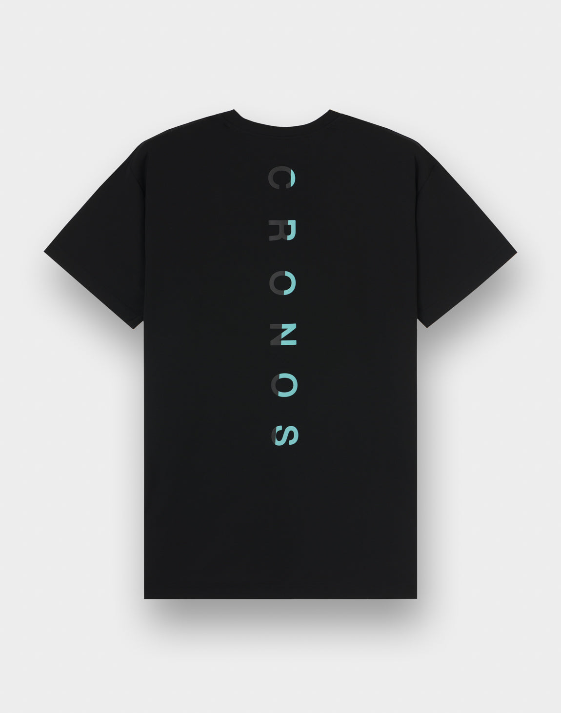 クロノス　【BLACK×BLUE】 CRONOS Vertical Signature Logo Regularfit T-SHIRT【BLACK