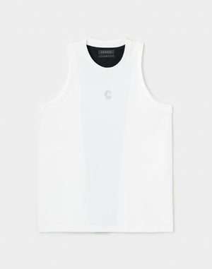 CRONOS REFLECT LINE SLEEVELESS【WHITE】