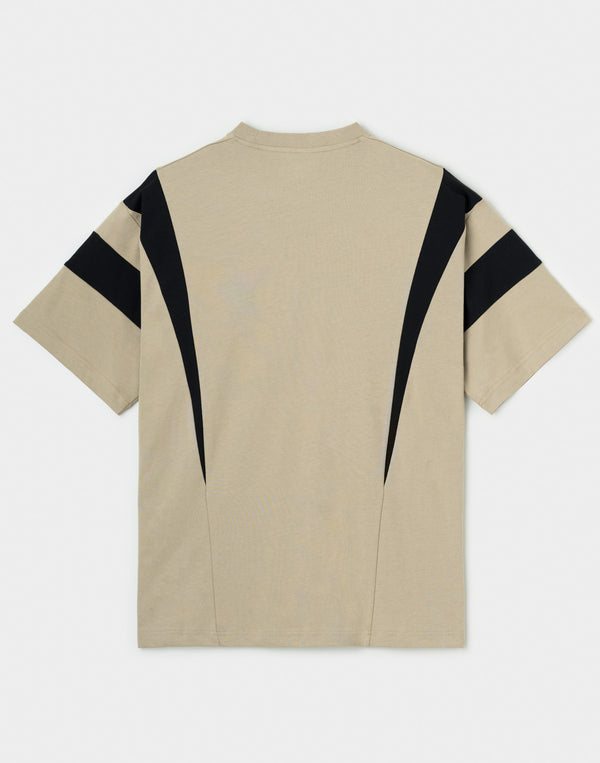 CRONOS DUAL TECH OVERSIZE S/S TEE【GREIGE】