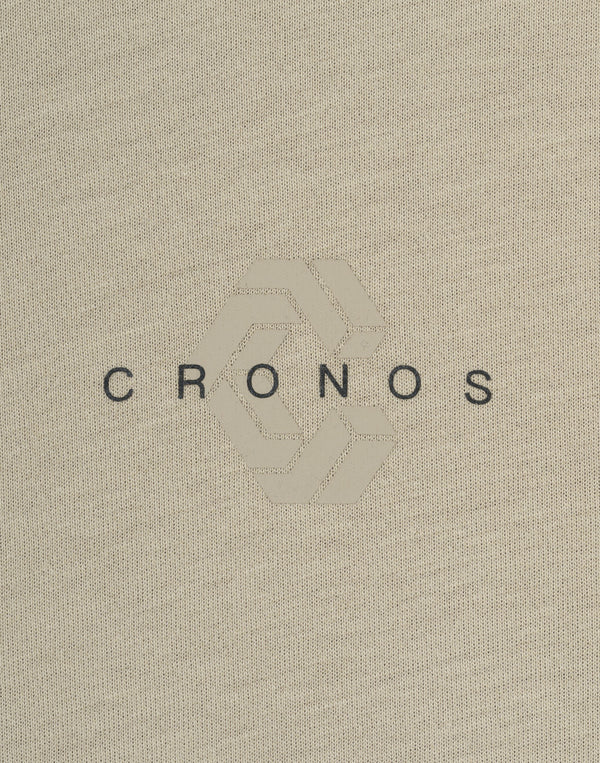 CRONOS DUAL TECH OVERSIZE S/S TEE【GREIGE】