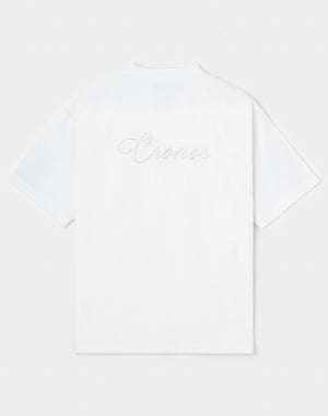 CRONOS SCRIPT SIDE S/S TEE【WHITE】