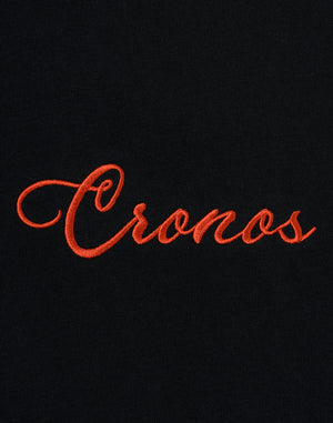 CRONOS SCRIPT SIDE L/S TEE 【BLACK×RED】