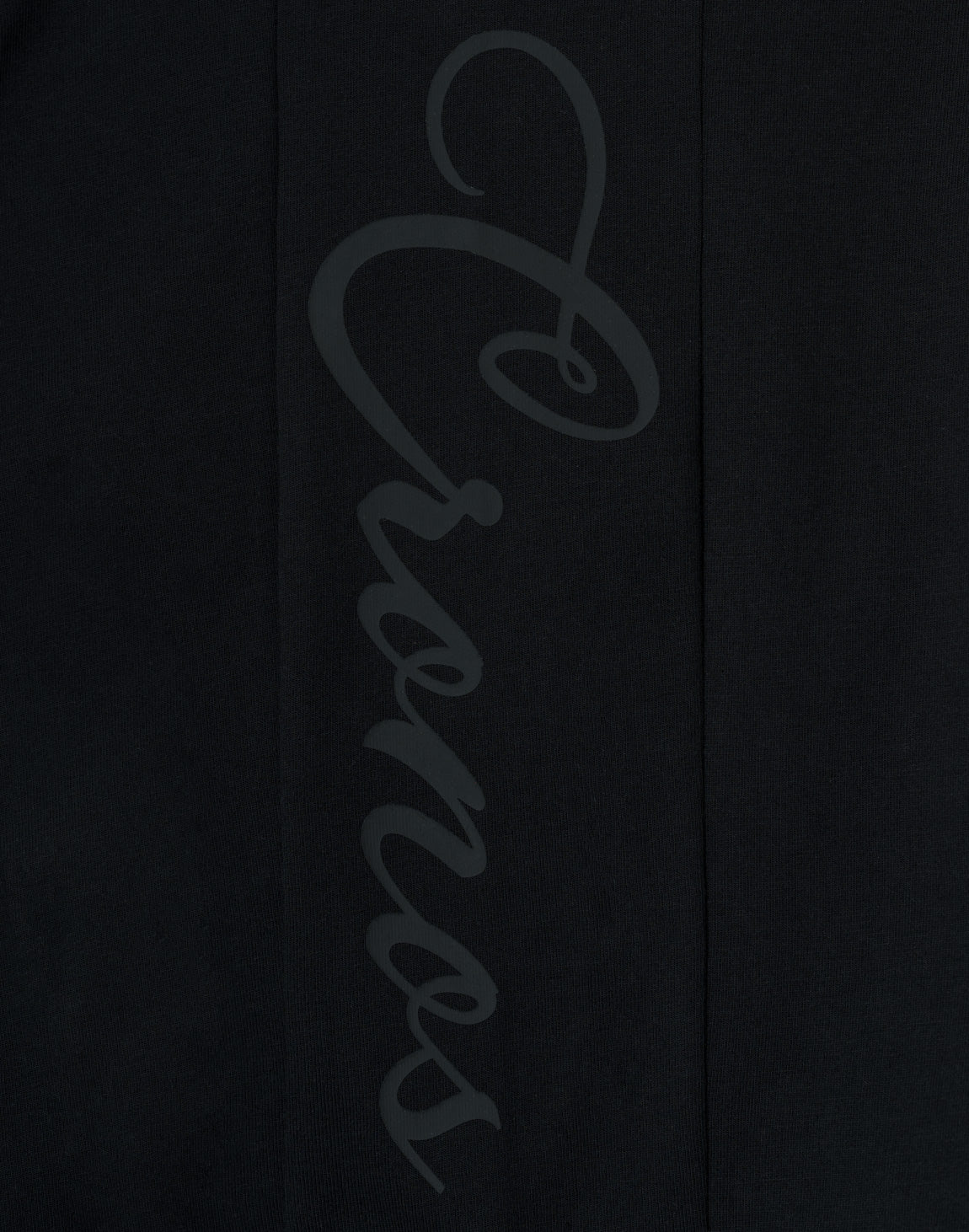 クロノス CRONOS セットアップ ロゴプリント 刺繍 刻印 アイボリー L CRONOS SCRIPT SIDE L/S TEE 【BLACK】