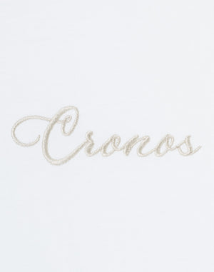 CRONOS SCRIPT SIDE L/S TEE [WHITE]