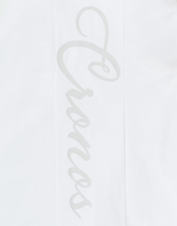 CRONOS SCRIPT SIDE L/S TEE [WHITE]