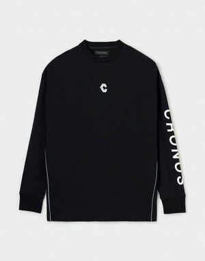 CRONOS DUAL-FACE TECH L/S TEE【BLACK】