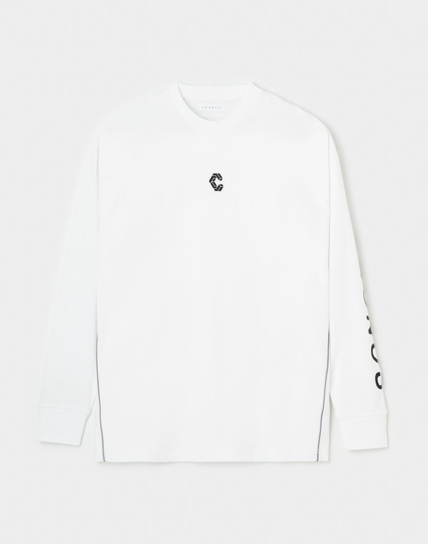 CRONOS DUAL-FACE TECH L/S TEE [WHITE]