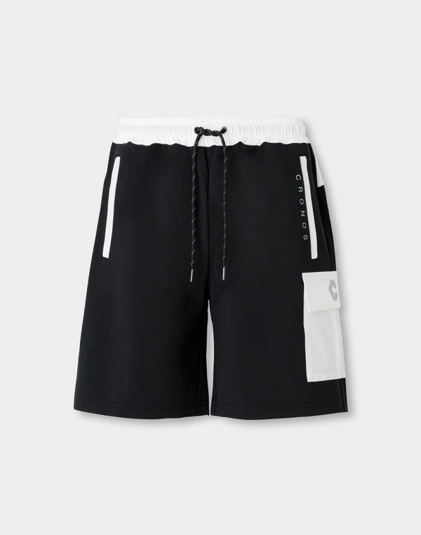 CRONOS Urban Active 工裝短褲 [黑×白]