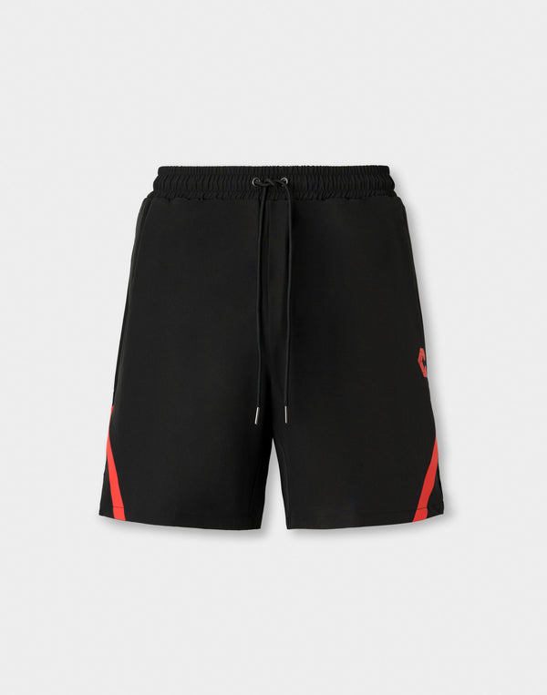 CRONOS Reflective Stretch Shorts【BLACK×RED】