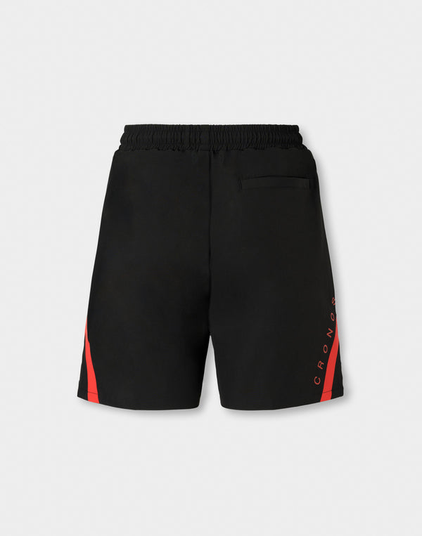 CRONOS Reflective Stretch Shorts【BLACK×RED】