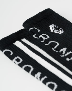 CRONOS ACHILLES STRIPE Socks【BLACK】