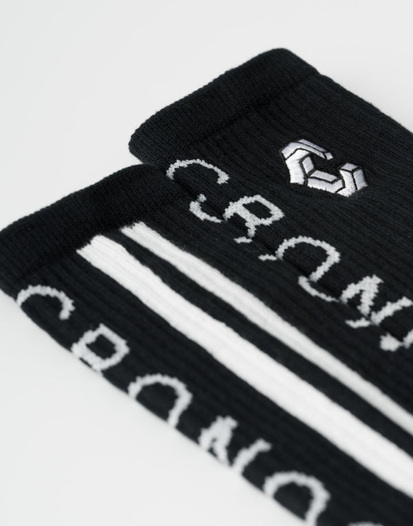 CRONOS ACHILLES STRIPE Socks【BLACK】