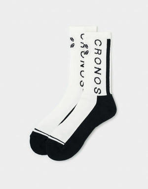 CRONOS ACHILLES STRIPE Socks【WHITE】