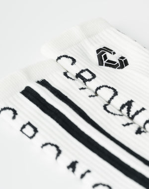 CRONOS ACHILLES STRIPE Socks【WHITE】