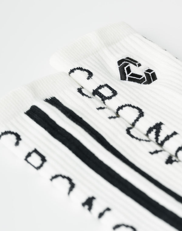 CRONOS ACHILLES STRIPE Socks【WHITE】