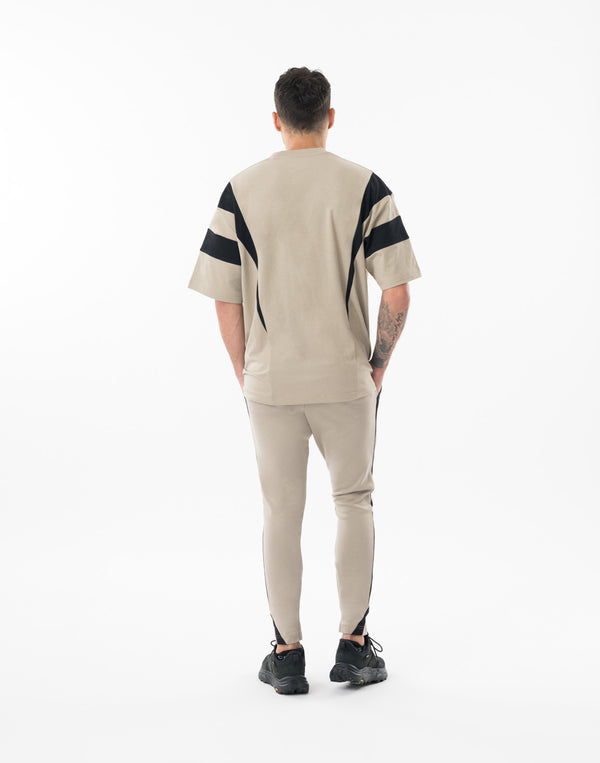 CRONOS DUAL TECH OVERSIZE S/S TEE【GREIGE】