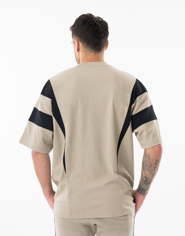 CRONOS DUAL TECH OVERSIZE S/S TEE【GREIGE】