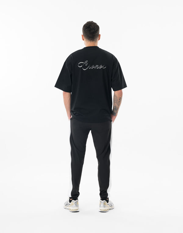 CRONOS SCRIPT SIDE S/S TEE【BLACK】