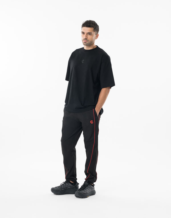 CRONOS SCRIPT SIDE S/S TEE【BLACK×RED】
