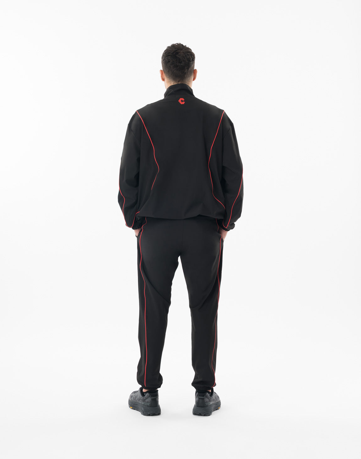 CRONOS EDGE ZIP STAND BLOUSON【BLACK×RED】