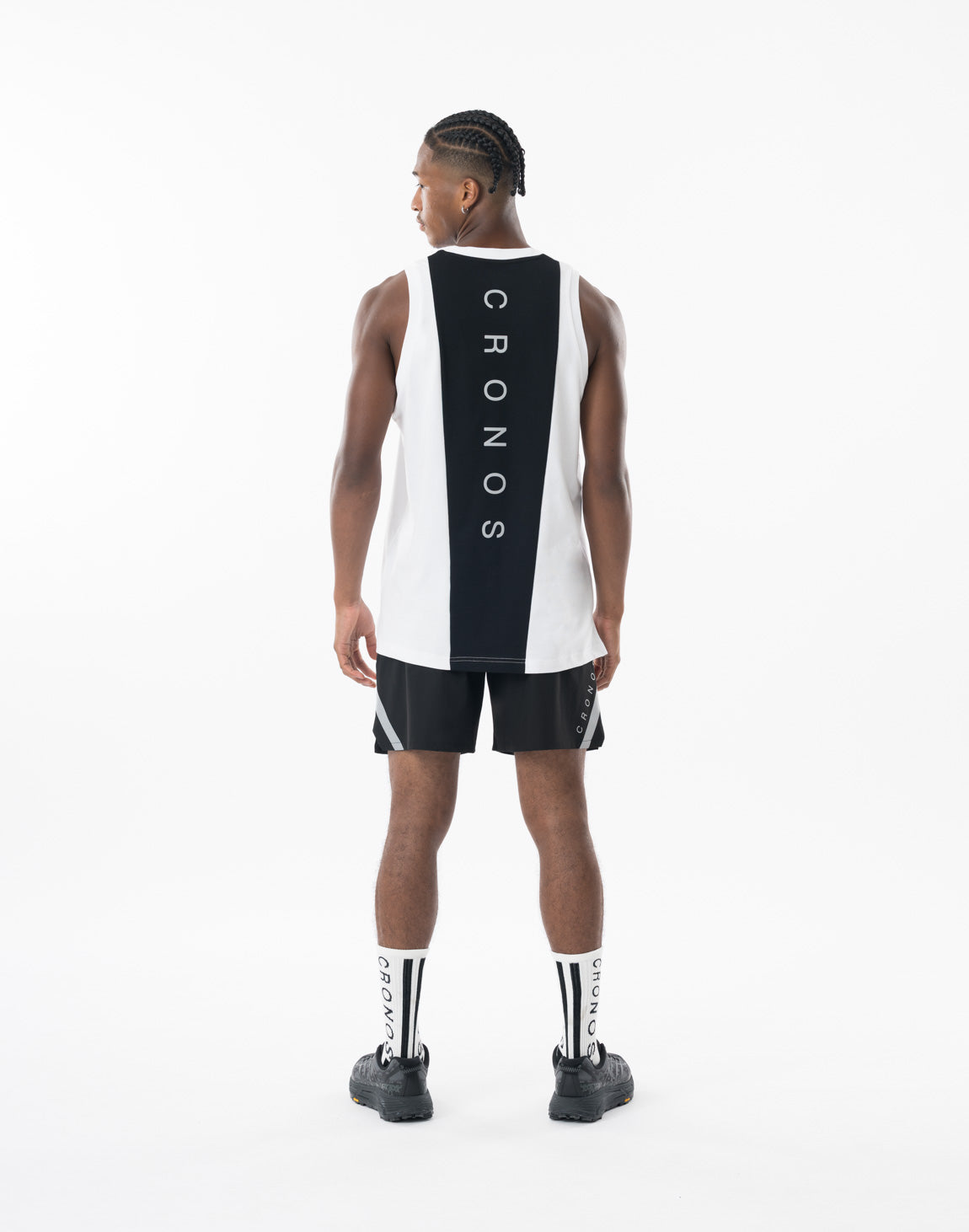 【新品即完】CRONOS REFLECT LINE SLEEVELESS S 黒 CRONOS REFLECT LINE SLEEVELESS【WHITE】