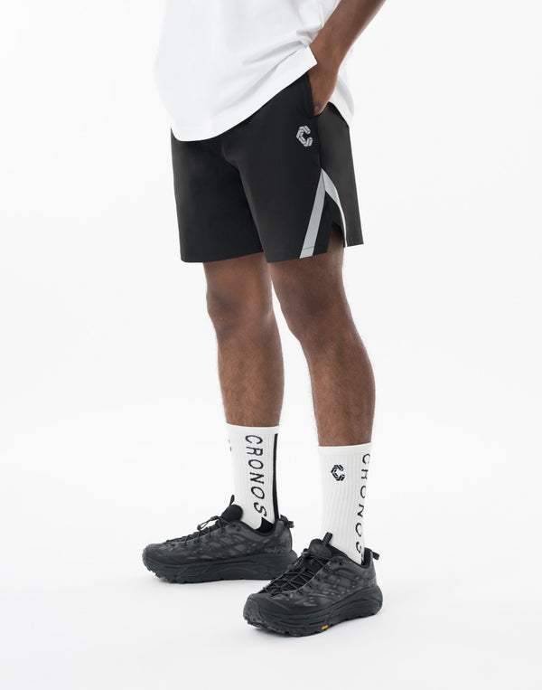 CRONOS Reflective Stretch Shorts【BLACK】
