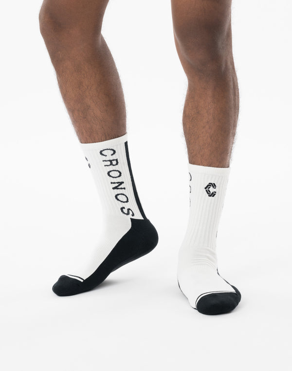 CRONOS ACHILLES STRIPE Socks【WHITE】