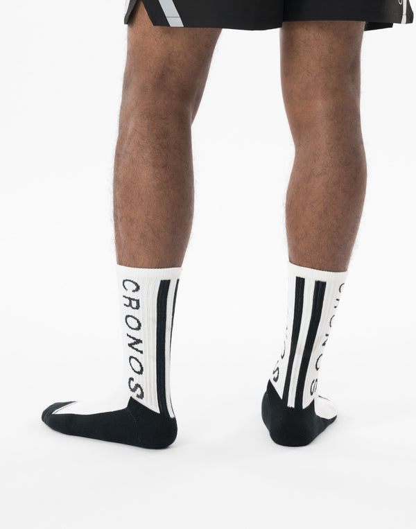CRONOS ACHILLES STRIPE Socks【WHITE】