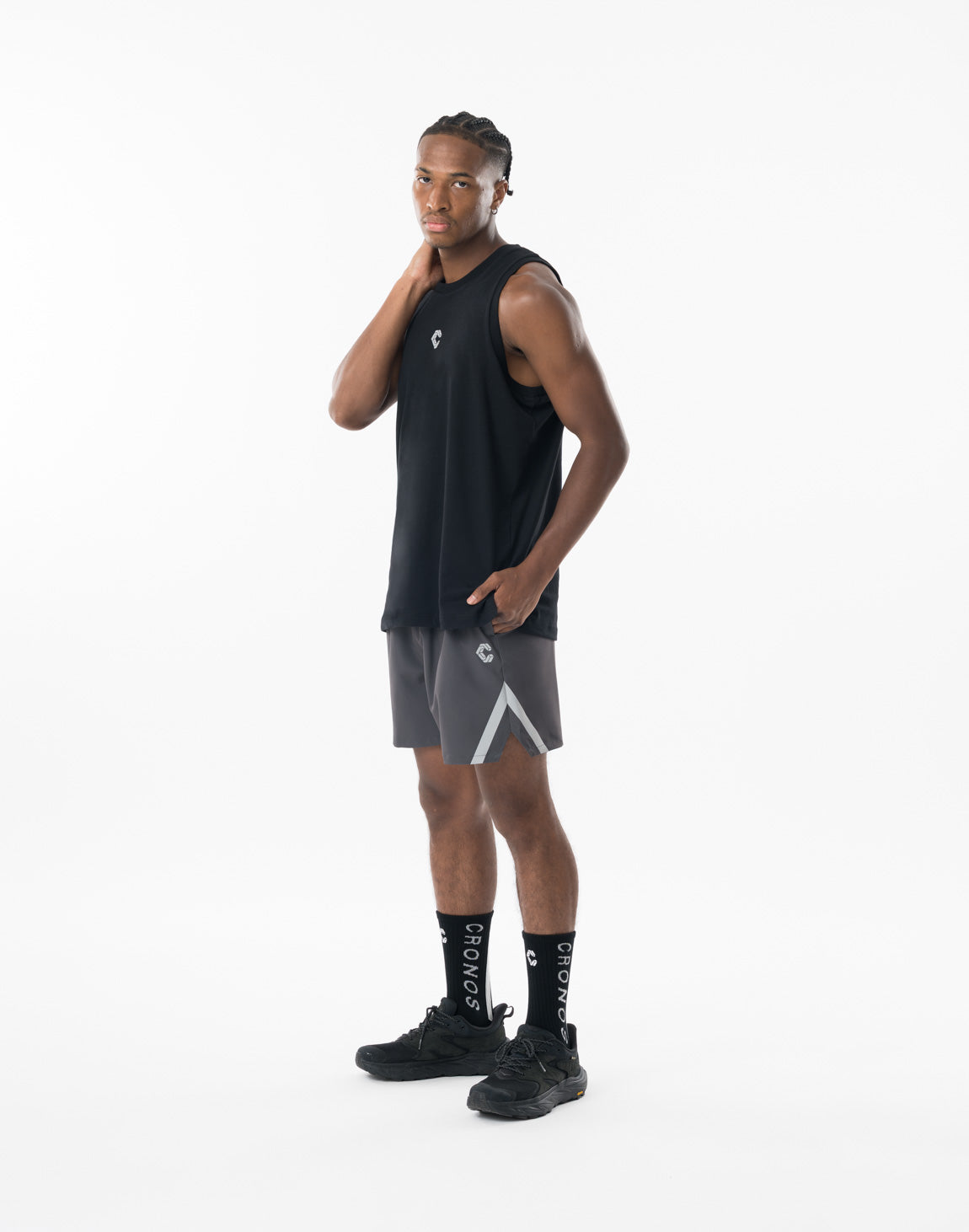 CRONOS REFLECT LINE SLEEVELESS【BLACK】