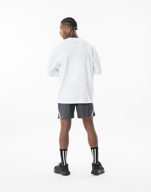 CRONOS SCRIPT SIDE L/S TEE [WHITE]