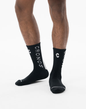 CRONOS ACHILLES STRIPE Socks【BLACK】