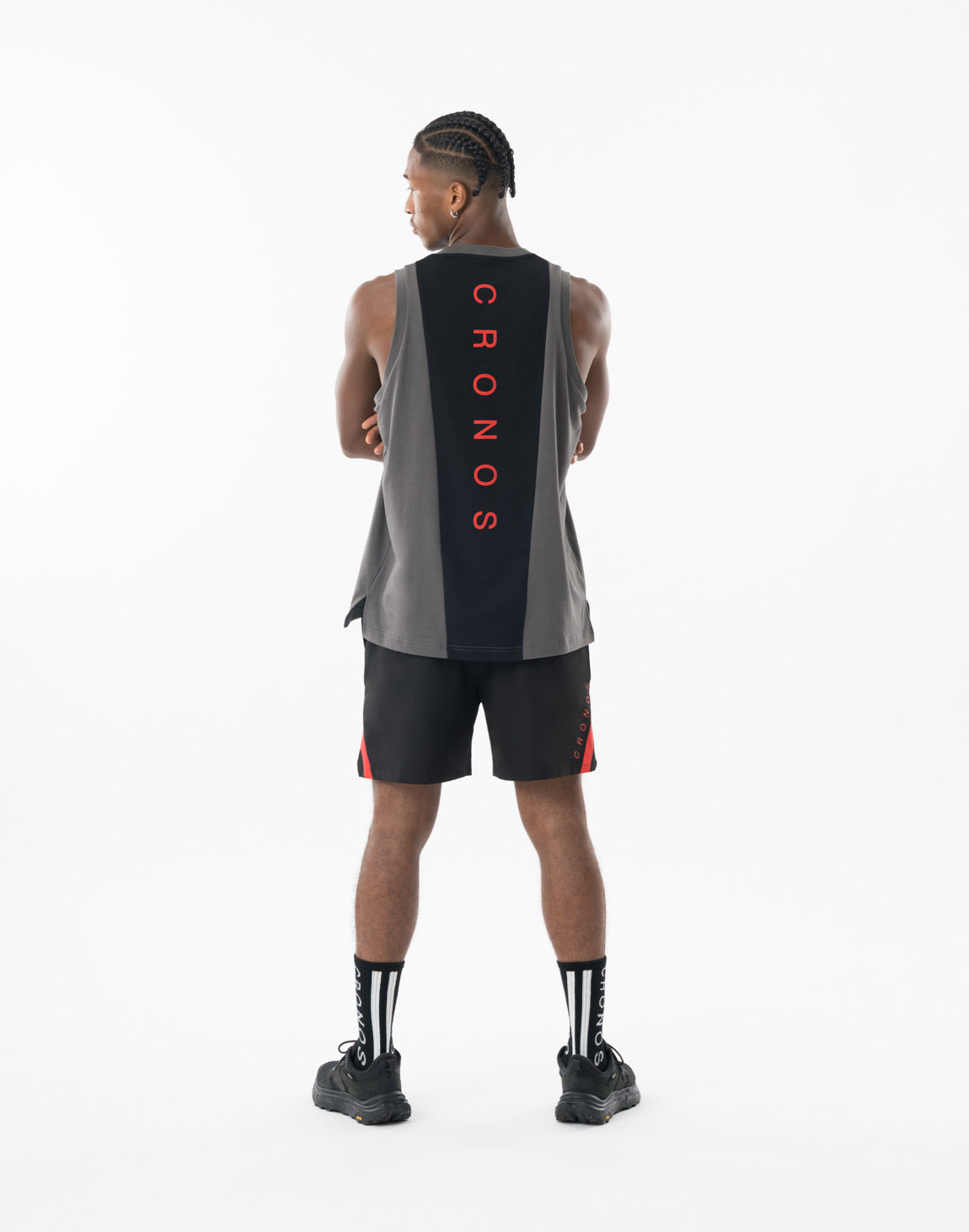 【新品即完】CRONOS REFLECT LINE SLEEVELESS S 黒 CRONOS REFLECT LINE SLEEVELESS【D.GRAY】