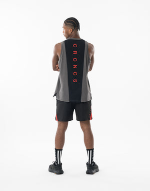CRONOS REFLECT LINE SLEEVELESS【D.GRAY】