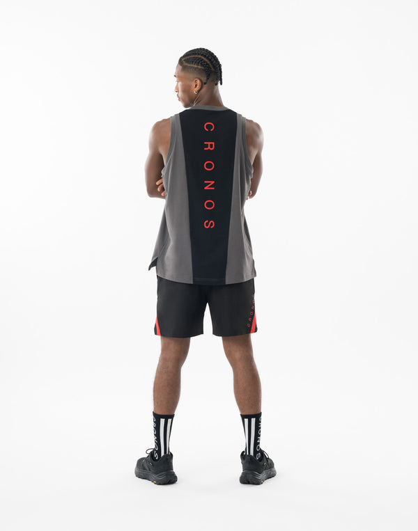 CRONOS REFLECT LINE SLEEVELESS【D.GRAY】
