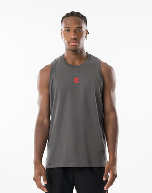 CRONOS REFLECT LINE SLEEVELESS【D.GRAY】