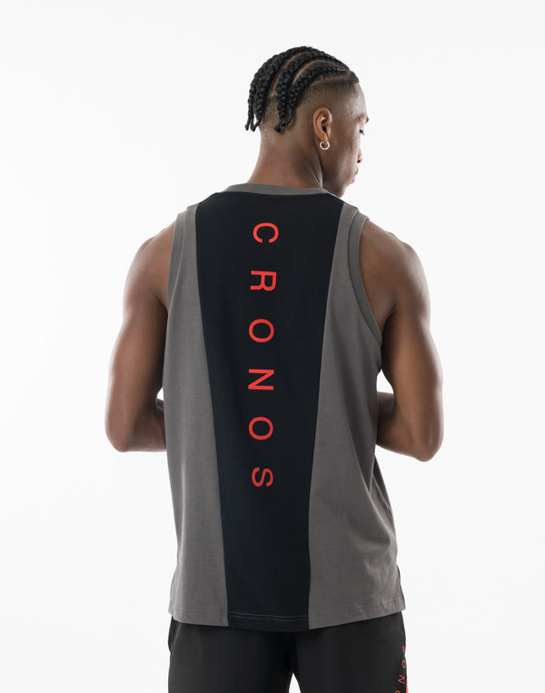 CRONOS REFLECT LINE SLEEVELESS【D.GRAY】